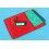 1993 Vintage Rolex Red Leather Business Card Wallet holded card + green tag + Rolex Translation paper