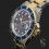 Rolex Rares Aiguilles Or jaune Montres Submariner Date 16808,16803,16613,16618 Luminova Heures & minutes