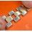 ROLEX RARE 60's EXTENDABLE TUTONE RIVETS / RIVITS BAND PARTS ROLEX ZEPHYR 1002,OYSTER PERPETUAL 1501,1502,1508,1503 34mm