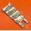 ROLEX RARE 60's EXTENDABLE TUTONE RIVETS / RIVITS BAND PARTS ROLEX ZEPHYR 1002,OYSTER PERPETUAL 1501,1502,1508,1503 34mm