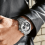 BREITLING AUTHENTIQUE CADRAN MONTRES HOMMES CHRONOMAT B01 42mm ARGENT / NOIR REF AB0134101G1A1