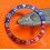 ROLEX VINTAGE 70's FADED FAT FONT SERIFS PATINATED BEZEL INSERT PEPSI RED BLUE GMT MASTER 6542,1675,16750 WATCH INLAY PART