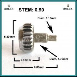 Rolex GENUINE Ø5.30mm CROWN MONOBLOC SSTEEL TWINLOCK TUBE LADIES WATCHES 6916,6917,69174,69136,69160