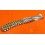 BRIN LONG PARTIE MAILLONS BRACELET MAILLES PLIÉES PLAQUE OR JAUNE ET ACIER MONTRES JUBILEE 6251H