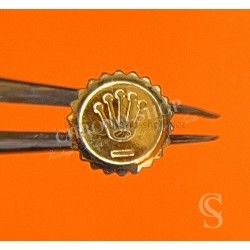 ROLEX RARE VINTAGE RARE COURONNE, REMONTOIR MONTRES ROLEX OYSTER OR JAUNE Ø5.20mm Twinlock