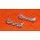 Vintages 2 X extremités embouts endlink bracelet jubilée USA acier en 19mm