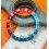 Rolex Amazing 70's Vintage Bezel insert Graduated Faded PEPSI Red & Turquoise blue GMT MASTER 1675,16750 Watch inlay part