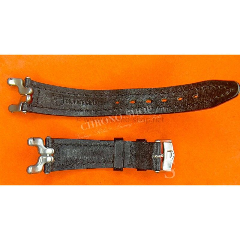 Boucle De Bracelet Cuir Marron 16 Mm Pour Tag Heuer - Neuve Sans étiquette