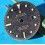 RARE CADRAN GMT MASTER II 16713, 16718 TRITIUM NOIR BRILLANT OEIL DU TIGRE -NIPPLE DIAL- cal 3185