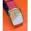 Montre Vintage Omega DeVille quartz 25mm plaqué or Bracelet cuir rouge à restaurer