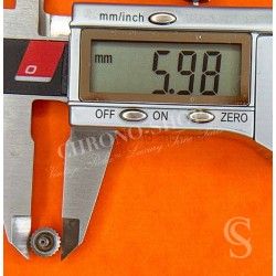 Rolex 24-604-3 Rare GENUINE Ø6mm Ref 604 CROWN WINDER MONOBLOC SSTEEL TWINLOCK