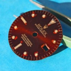 Rolex GMT MASTER COGNAC BROWN NIPPLE DIAL VINTAGE 16758, 16753 tutone cal.3075