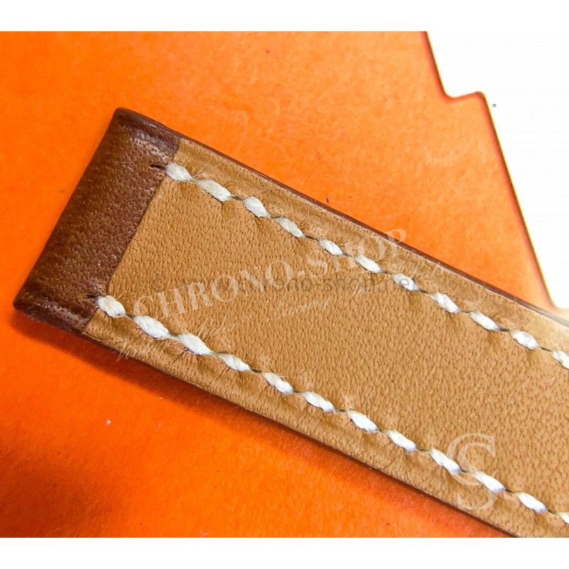 Bracelet De Montre Hermès - Cuir - Marron - Largeur 15 Mm - Pour Montre Hermès