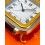 CARTIER GENUINE 1982 SANTOS RARE VINTAGE TRAVEL ALARM CLOCK SWISS MADE WITH BOX AND PAPER