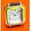 CARTIER SANTOS 1982 AUTHENTIQUE ALARME CLOCKS RÉVEIL PENDULETTE AVEC PAPIERS CARTIER