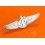 Breitling Capitaine logo ailé Rare Accessoire authentique Broche badge Membre VIP en acier