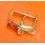 OMEGA 70's WRIST WATCH BIG LOGO OMEGA LEATHER STRAP BAND TIN TANG BUCKLE 16mm GOLD PLATED