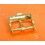 OMEGA 70's WRIST WATCH BIG LOGO OMEGA LEATHER STRAP BAND TIN TANG BUCKLE 16mm GOLD PLATED