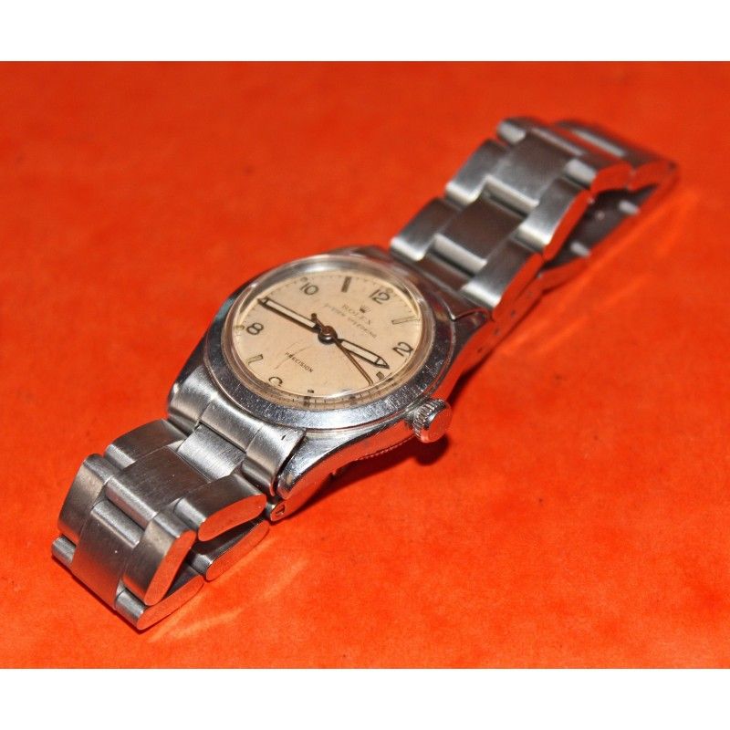 1958 ROLEX OYSTER SPEEDKING PRECISION 17 RUBIS SUPERBALANCE 2 AJUSTEMENTS 3478 cal manuel Tritium 32MM