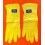 BREITLING GENUINE PAIR OF BREITLING POLISHING MICROFIBERS YELLOW GLOVES S SIZE FOR WATCH PROFESSIONALS GOODIES