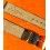 Vintage 19/16mm Watch Strap Handcrafted Leather Wristwatch black color Tin tang buckle yellow gold plated