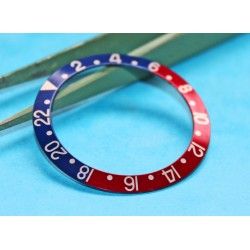 VINTAGE ROLEX GMT MASTER INSERT PEPSI REF 1675, 16750 Disque de lunette