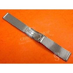 TISSOT 700 Vintage 70's Rare 18mm steel mesh watch bracelet ref 15606.3 divers band NOS