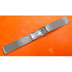 TISSOT 700 Vintage 70's Rare 18mm steel mesh watch bracelet ref 15606.3 divers band NOS