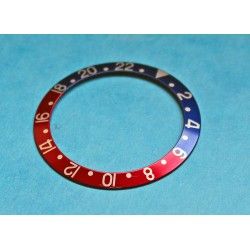 VINTAGE ROLEX GMT MASTER INSERT PEPSI REF 1675, 16750 Disque de lunette