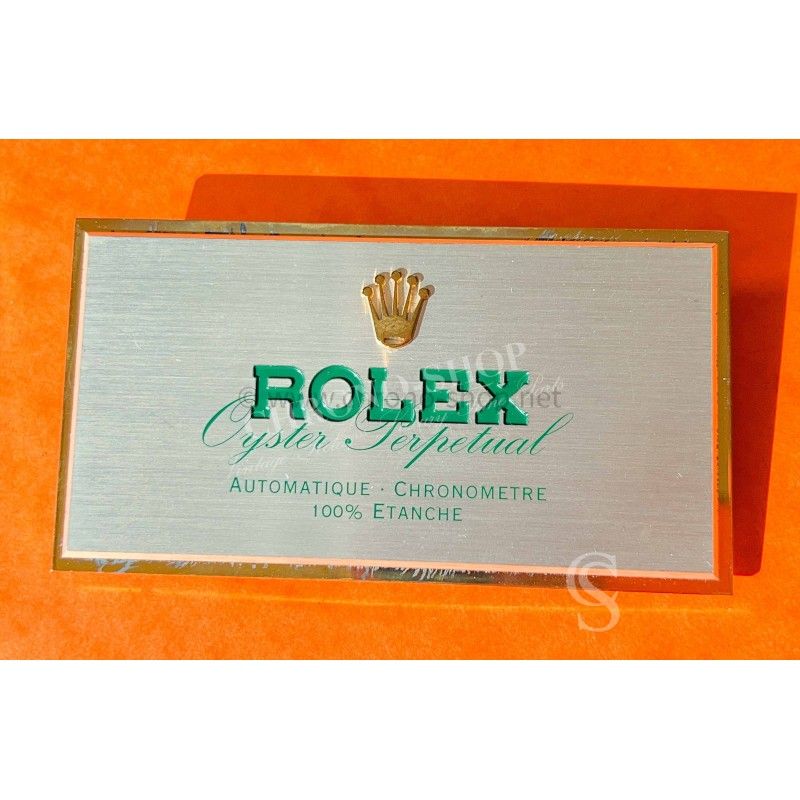 Rolex Original 70/80's Vintage Rolex Oyster Perpetual all watches models Jeweler Dealer Brushed Metal Display Plaque Rolex Original 70/80's Vintage Rolex Oyster Perpetual all watches models Jeweler Dealer Brushed Metal Display Plaque