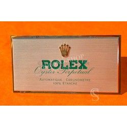 Rolex Original 70/80's Vintage Rolex Oyster Perpetual all watches models Jeweler Dealer Brushed Metal Display Plaque