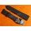 Zenith Watch Strap Rubber 27.00.2318.515 Black Colour 23mm for Stratos 45mm Felix Baumgartner With Ssteel bipolished