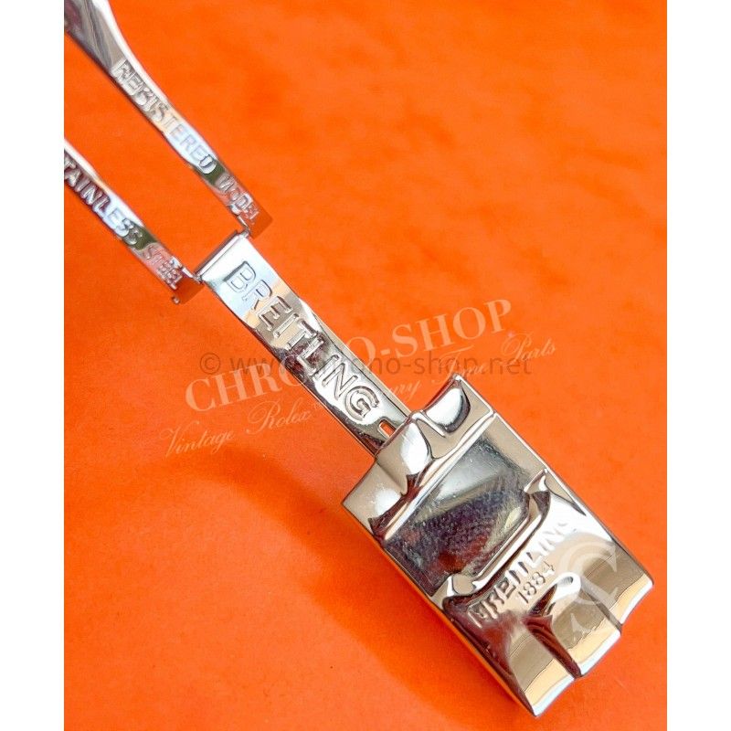 Fermoir Breitling Triple Déployant Pour Montre Plongeur - Largeur 18 Mm - Acier - Neuf Sans étiquette