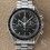 OMEGA VINTAGE LUNETTE GRADUÉE TACHYMÈTRE ACIER COULEUR NOIR MONTRES OMEGA SPEEDMASTER MOONWATCH 145.022,145.012