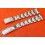 Vintage 50's Rolex "BREVETE" 17mm embouts 51 bracelet maillons rivets acier pour PRECISION, SPEEDKING, DATEJUST, MEDIUM