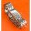 Rare 70's Swiss band Ssteel Watch Rivets Flats links Sport Bracelet 18mm Zenith,Enicar,Longines,Heuer,Omega