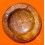 Rolex Rare 70's Collectible Massive Round Luxury Honey/Brown Marble Ashtray Dealer Cenicero Posacenere ref 537
