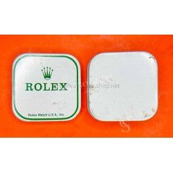 Vintage 50's Rolex Watch Part White & green Tin Box Display Metallic Container Rolex Watch USA Inc