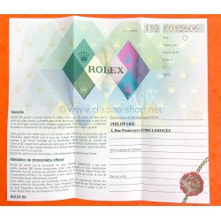 ROLEX VINTAGE & RARE 1986 WARRANTIE PAPER WATCH Ref 69174 Ref 564.00.250.2.1986