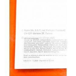 Rolex Authentic Instructions Manual French Booklet 2009 Oyster Perpetual,oyster Perpetual Date