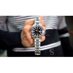 Rolex GMT-Master II 116710LN White Gold Green Luminova NEW Hands ORIGINAL ref 410-116710
