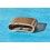 PARTIE CENTRALE MAILLON BLINDE OYSTER 78360 / 93150  ACIER CONNECTION ROLEX BRACELET 20mm VINTAGE