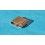 PARTIE CENTRALE MAILLON BLINDE OYSTER 78360 / 93150  ACIER CONNECTION ROLEX BRACELET 20mm VINTAGE
