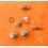 Rolex lot de poussoirs acier complets vissés Montres Rolex Daytona 6263,6265,16520,116520