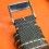 BREITLING VINTAGE BRACELET PLONGEUR REF S106 DIM 18/16mm TOILE COULEUR NOIR MATE AVEC BOUCLE ARDILLON BREITLING