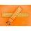 BREITLING RARE BRACELET CUIR ORANGE REF 217X DIM 18/16mm Ref RKLWB7 AVEC BOUCLE ARDILLON BREITLING