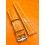 BREITLING GENUINE ORANGE COLOR LEATHER WATCH STRAP BRACELET COLT 18/16mm REF 217X TIN TANG BUCKLE