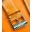 BREITLING RARE BRACELET CUIR ORANGE REF 217X DIM 18/16mm Ref RKLWB7 AVEC BOUCLE ARDILLON BREITLING