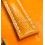 BREITLING GENUINE ORANGE COLOR LEATHER WATCH STRAP BRACELET COLT 18/16mm REF 217X TIN TANG BUCKLE