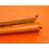 BREITLING GENUINE ORANGE COLOR LEATHER WATCH STRAP BRACELET COLT 18/16mm REF 217X TIN TANG BUCKLE